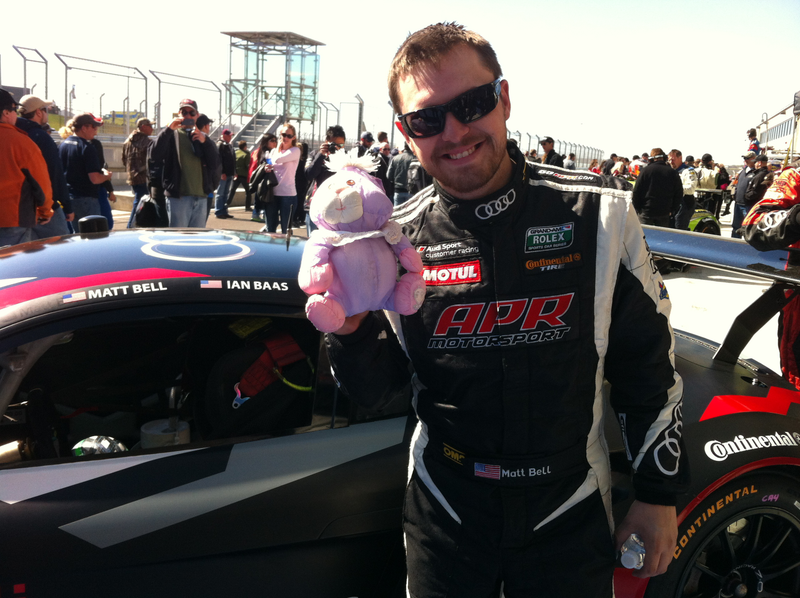Illustration for article titled Racing Drivers With Easter Bunnies Are The Best Thing Ever